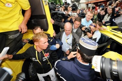 Riccardo Riccó shortly after being ejected from the 2008 Tour de France