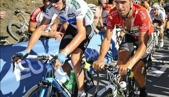 Froome and Cobo battling it out at the 2011 Vuelta a Espana